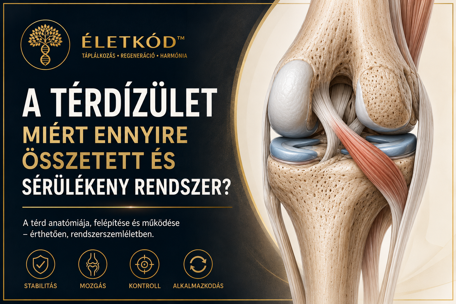 A térdízület anatómiája, felépítése és működése – ÉletKód™