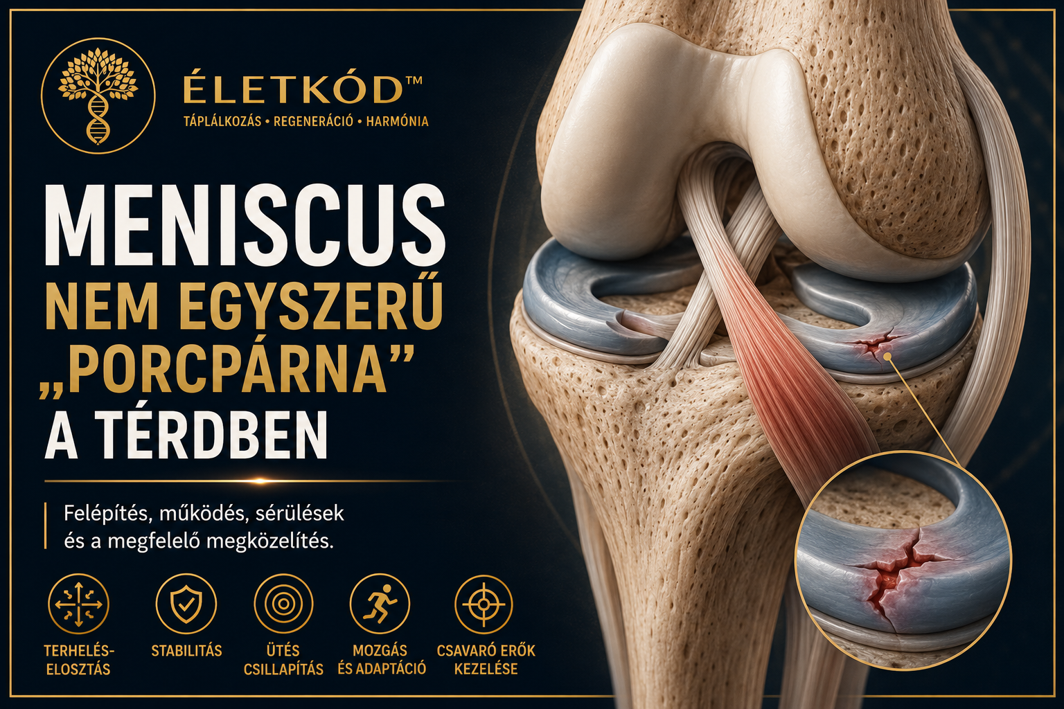 Meniscus – nem egyszerű porcpárna a térdben, meniscusszakadás és térdanatómia | ÉletKód™