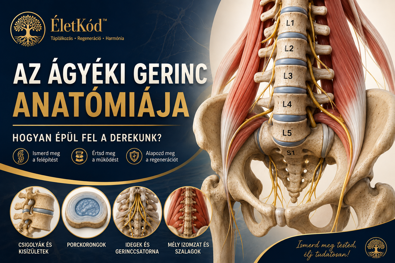 Az ágyéki gerinc anatómiája