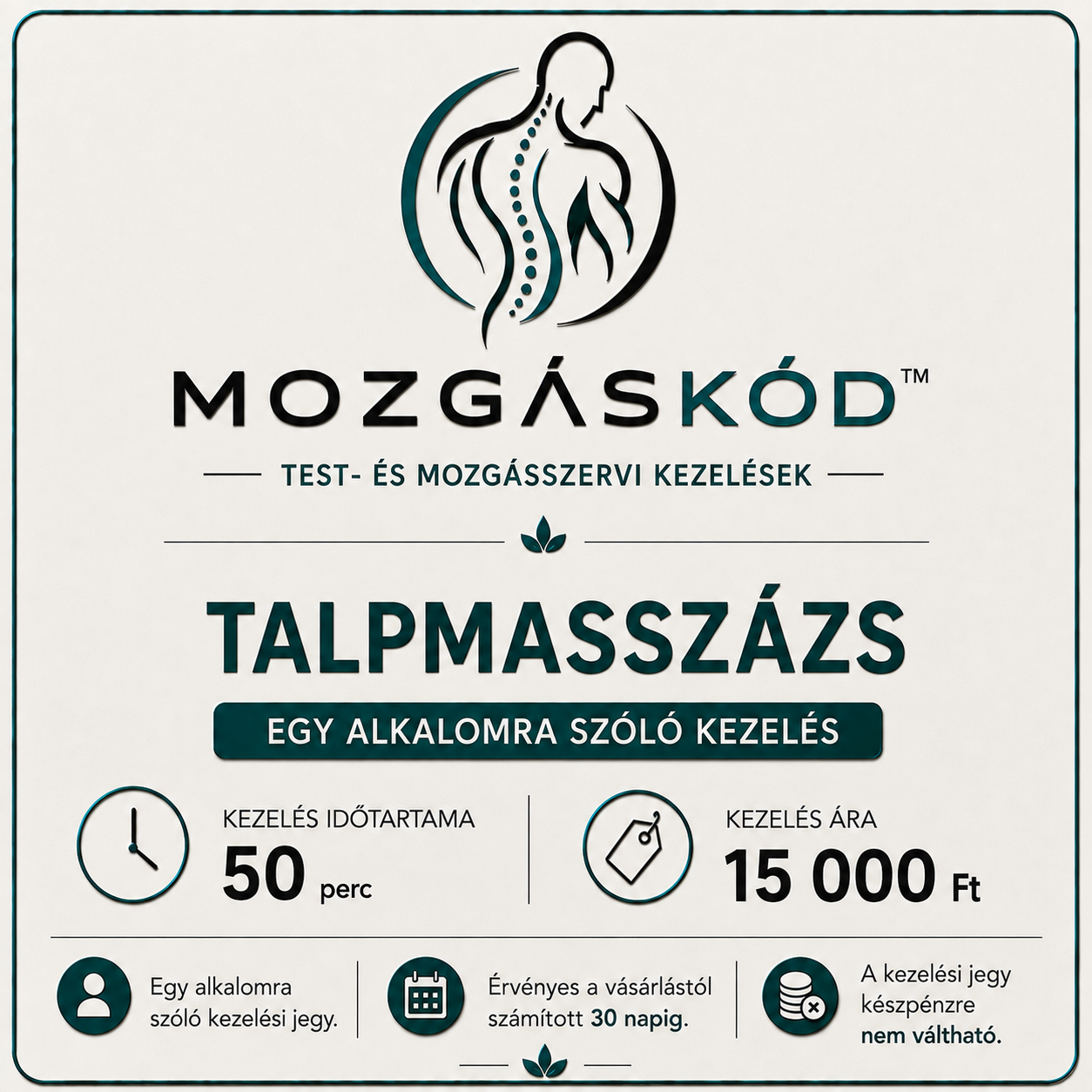 Talpmasszázs – 1 alkalom | Mozgáskód™