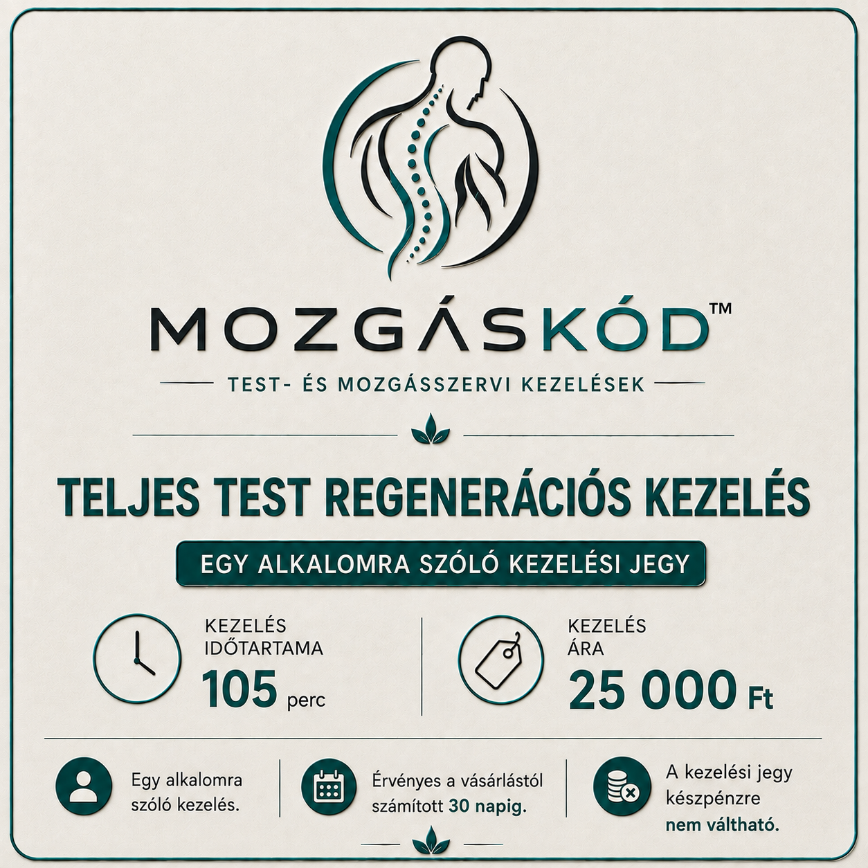 Teljes test regenerációs kezelés – 1 alkalom | Mozgáskód™