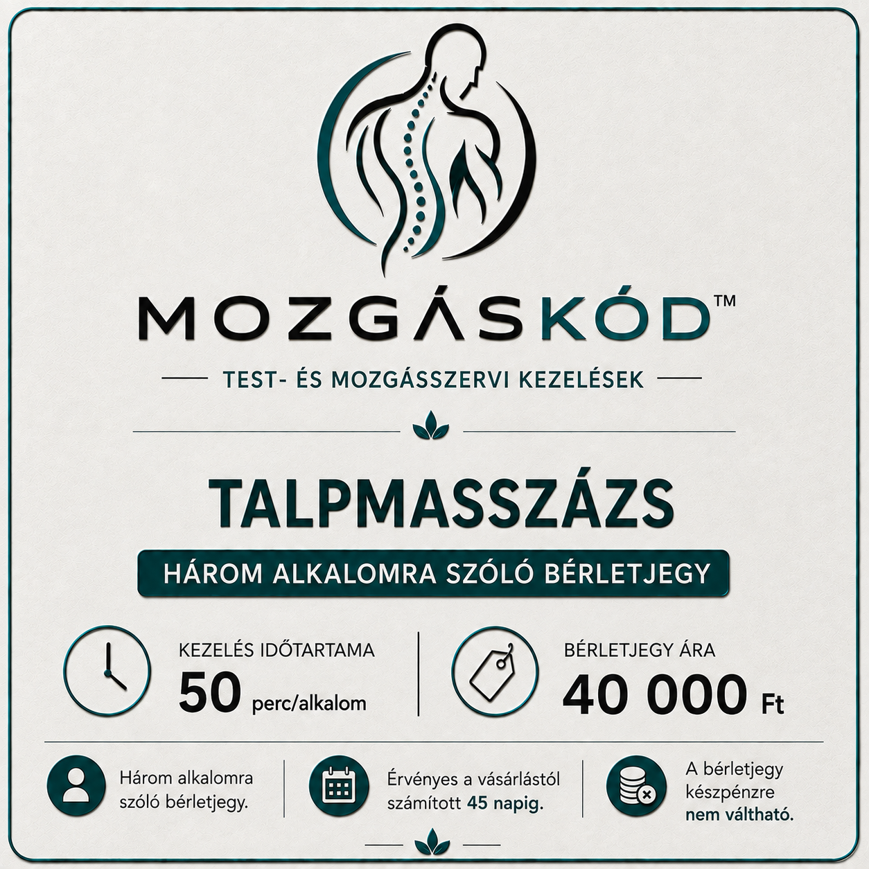 Talpmasszázs – 3 alkalmas bérlet | Mozgáskód™