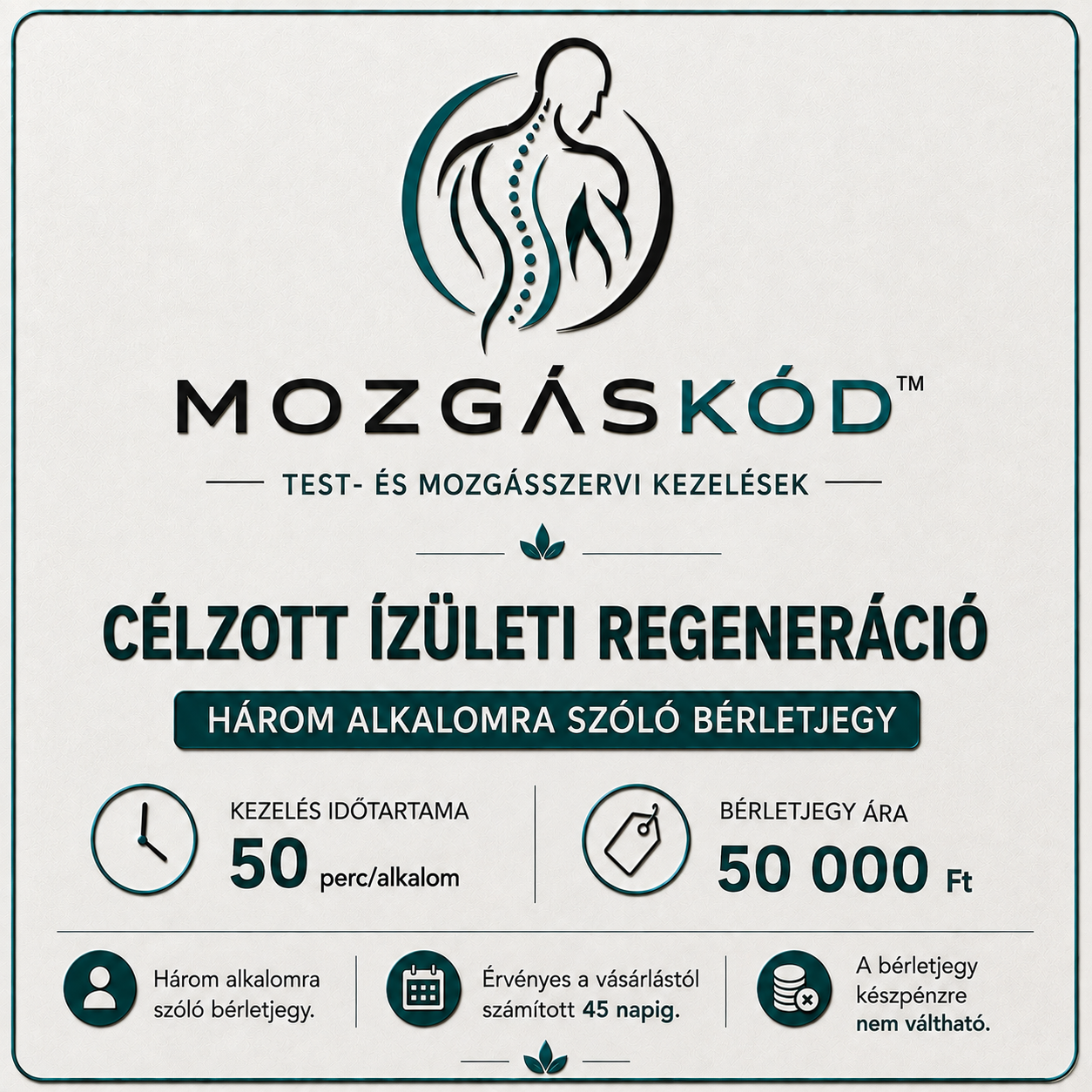 Célzott ízületi regeneráció – 3 alkalmas bérlet | Mozgáskód™