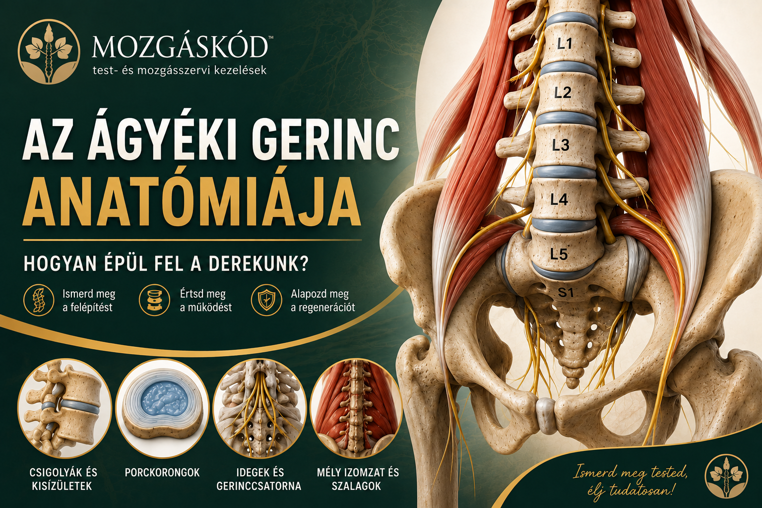 Az ágyéki gerinc anatómiája